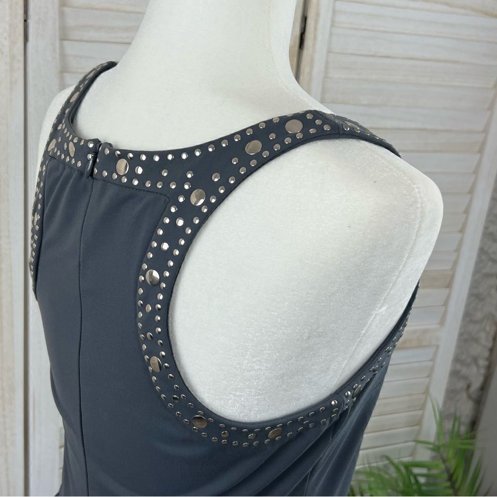Cynthia Rowley Scoop Neck Embellished Scuba Dress Medium - Picture 7 of 14